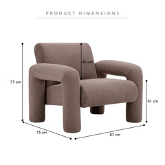 Matilda Armchair Chocolate (Set of 2)