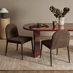 Set of 2 Toledo Dining Chairs Chocolate