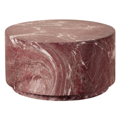 Elena Red Marble Look Coffee Table