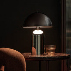 Mushroom Table Lamp Chrome