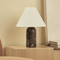 Arabella Marble Table Lamp Cocoa