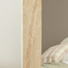 Sienna 180cm Arch Mirror Travertine Look