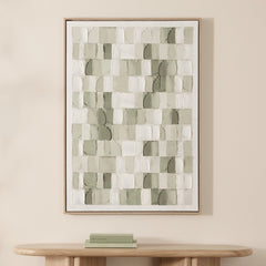 Sage Bricks Wall Art 70x100cm