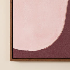 Burgundy Bubble Wall Art 80x120cm