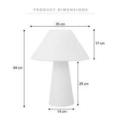 Remy Table Lamp Linen (Set of 2)