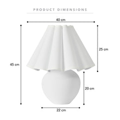 Amalie Table Lamp White