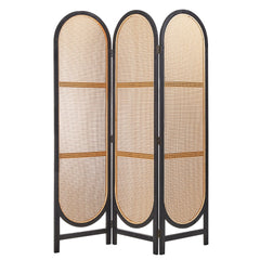 Kojo 3 Panel Room Screen Black