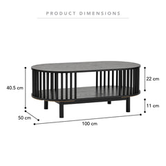 Halo Coffee Table Black
