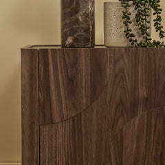 Iris Bedside Table Walnut (Set of 2)