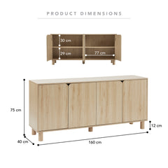Davis Buffet Oak (160cm)