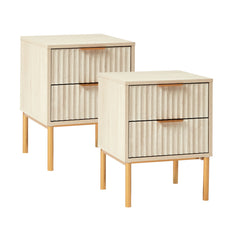 Indy Bedside Table Natural (Set of 2)