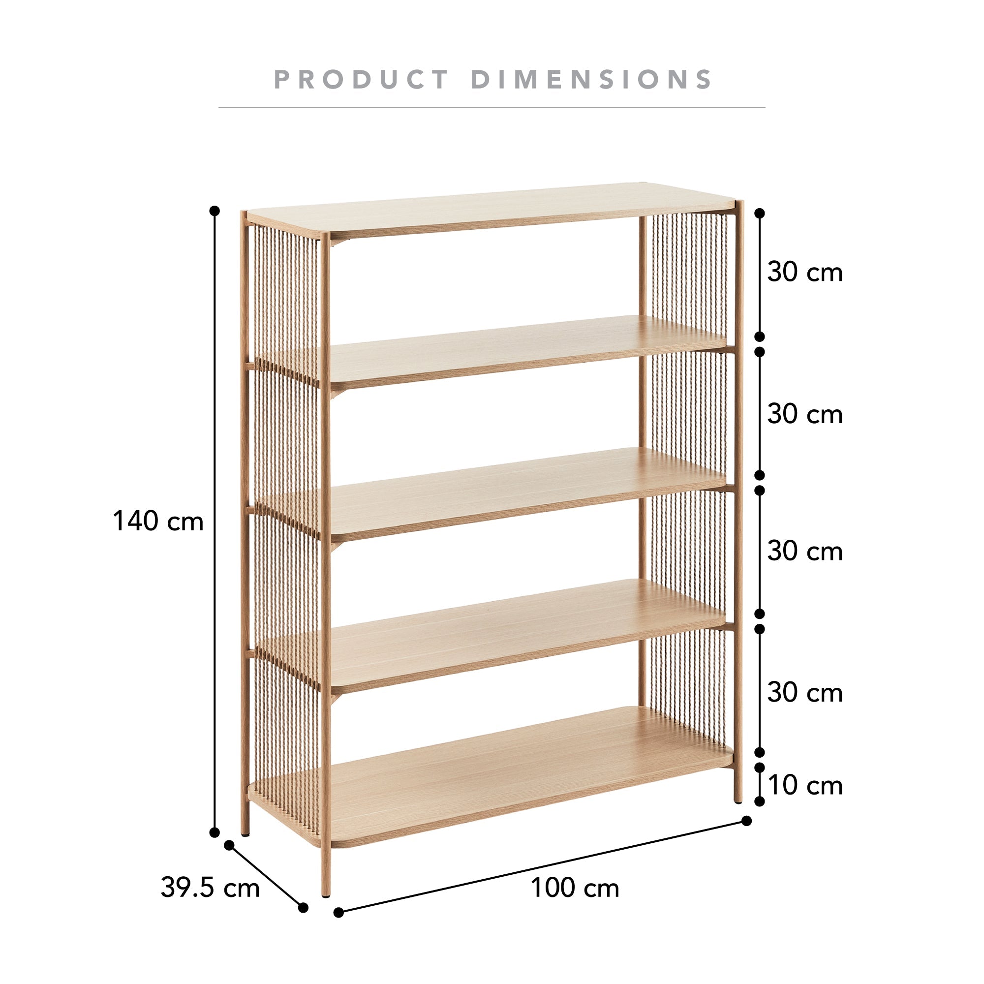 Marina Bookshelf Natural