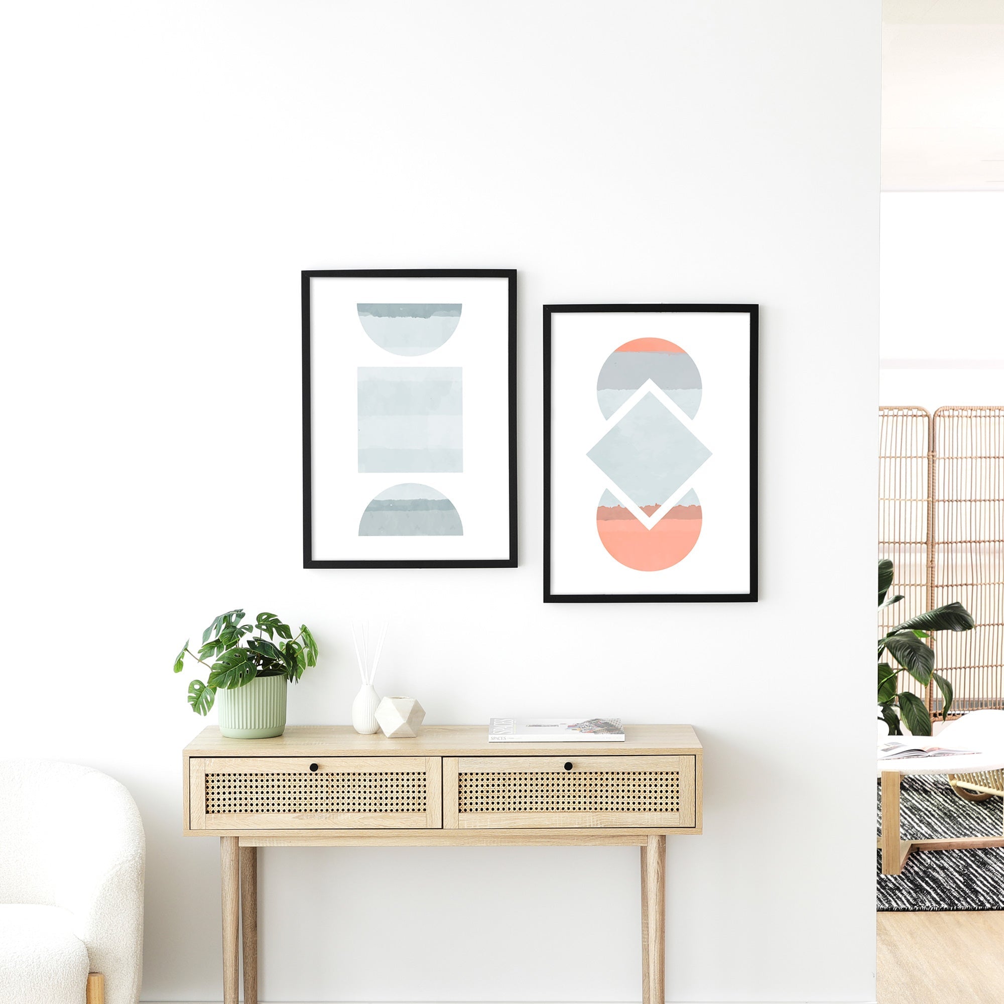 Set of 2 50x70cm Poster Photo Frames