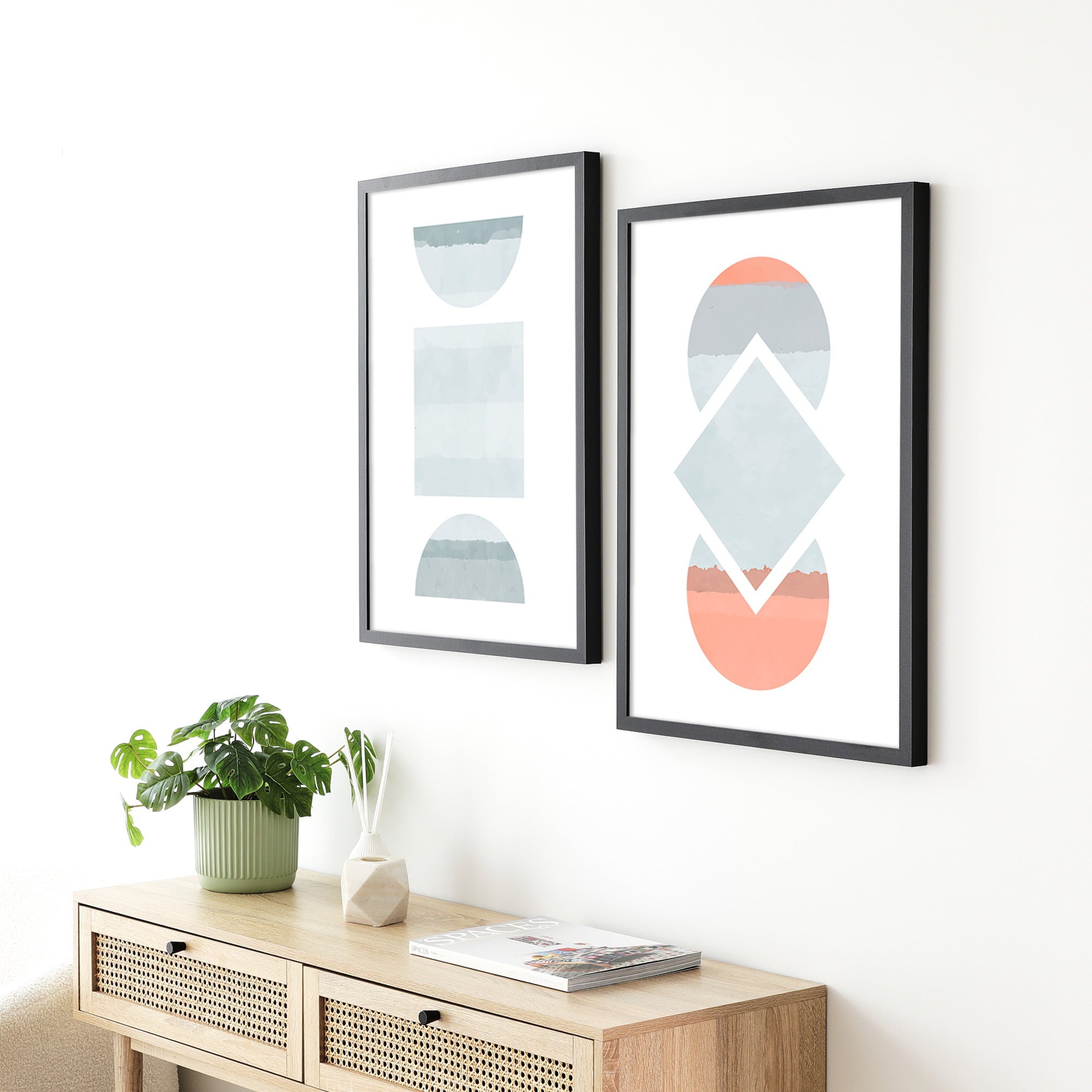 Set of 2 50x70cm Poster Photo Frames