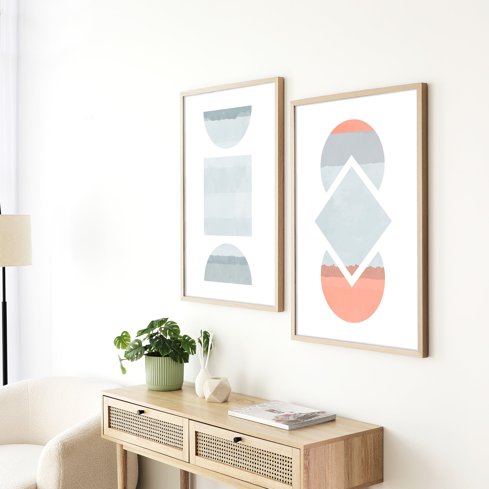 Set of 2 60x90cm Poster Photo Frames
