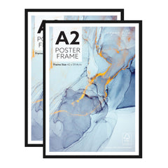 Set of 2 A2 Poster Photo Frames
