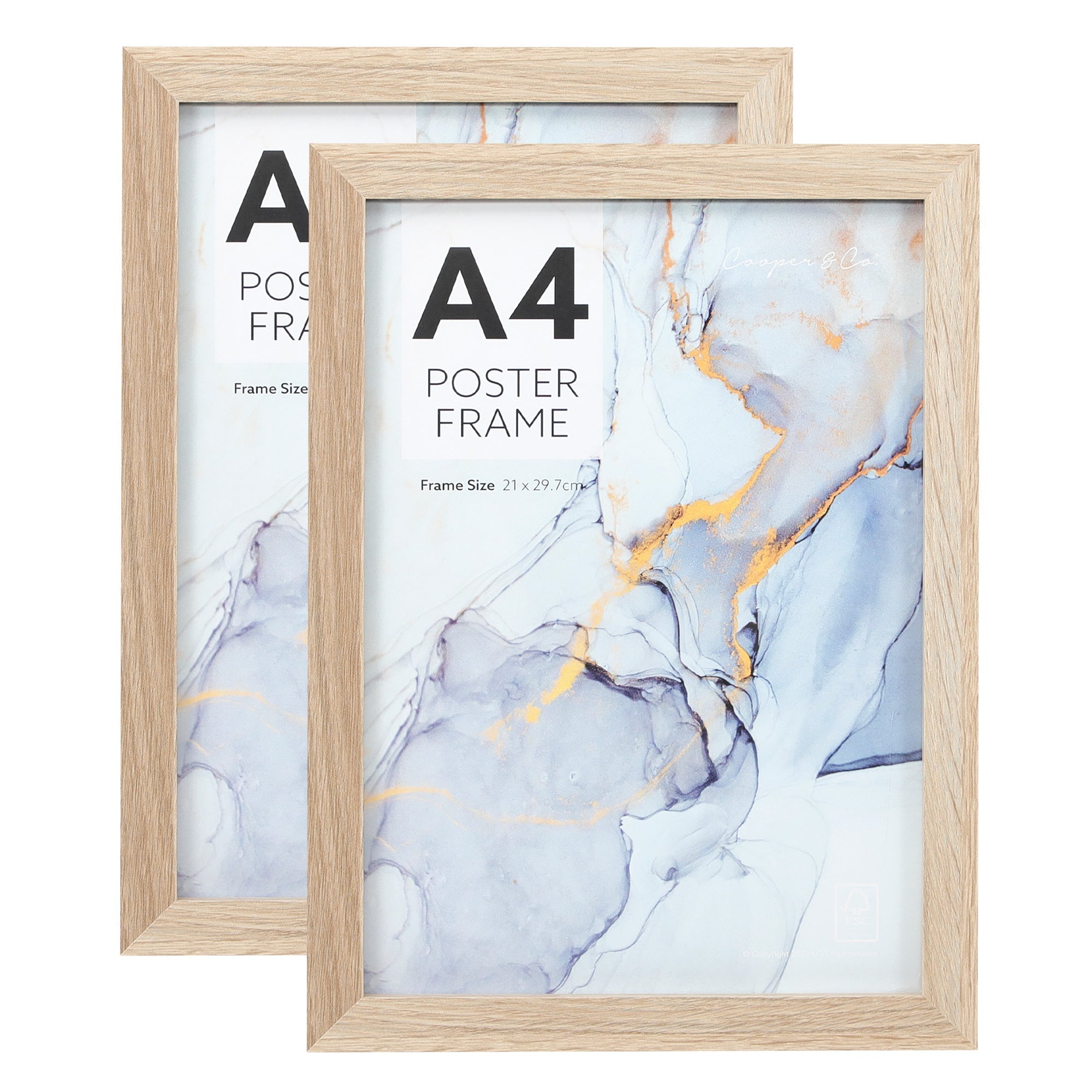 Set of 2 A4 Poster Photo Frames