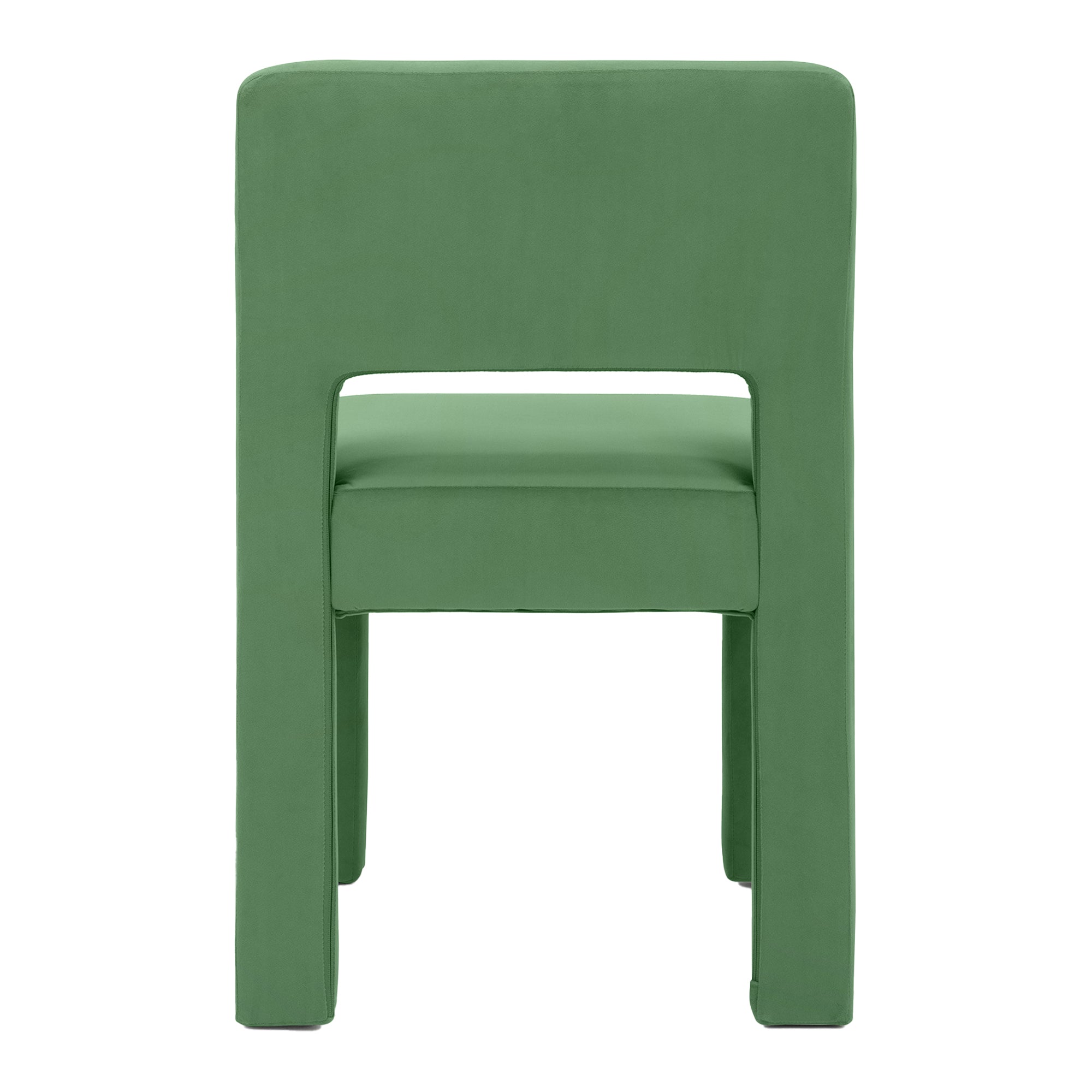 Claude Set of 4 Dining Chairs Green Velvet