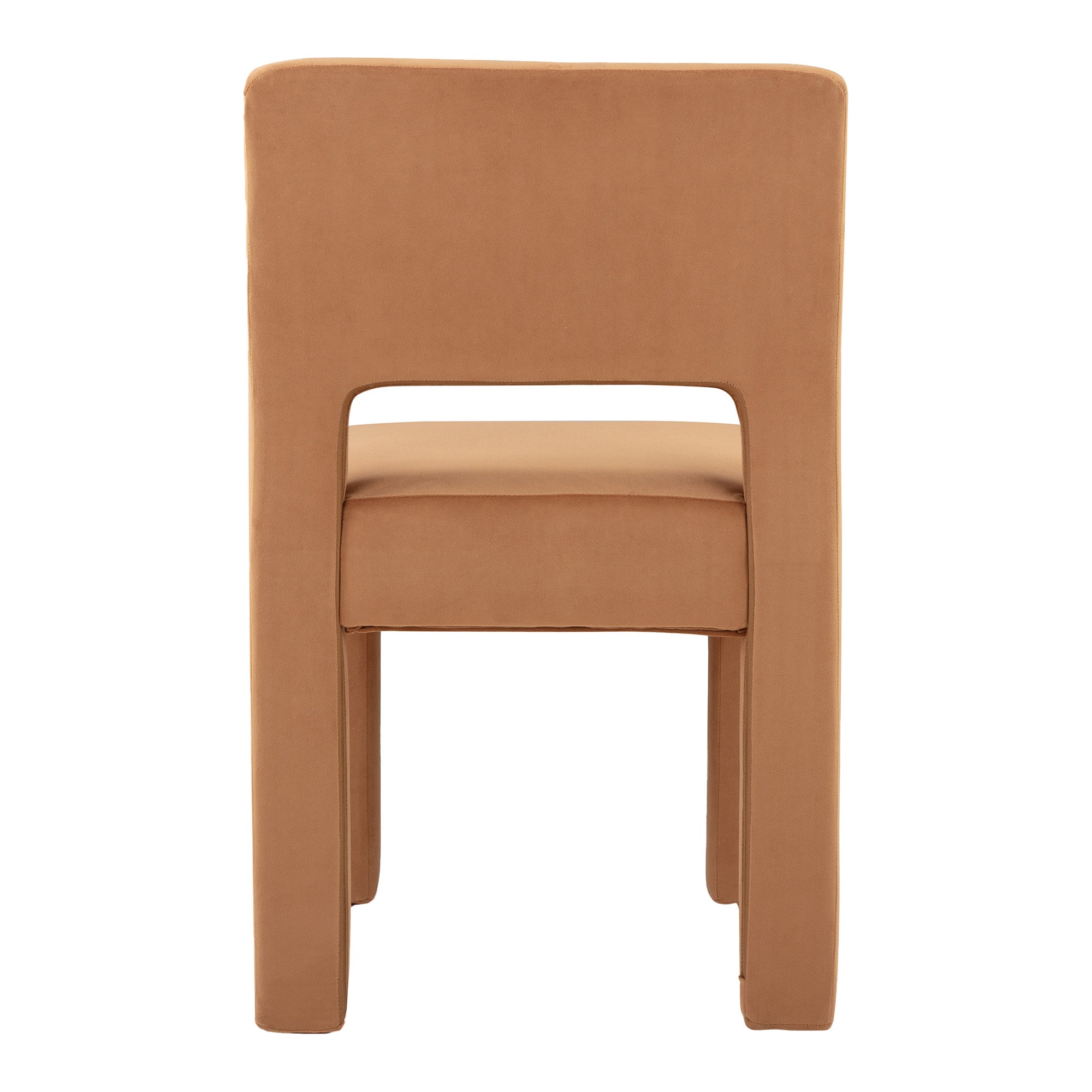 Claude Set of 2 Dining Chairs Rust Velvet