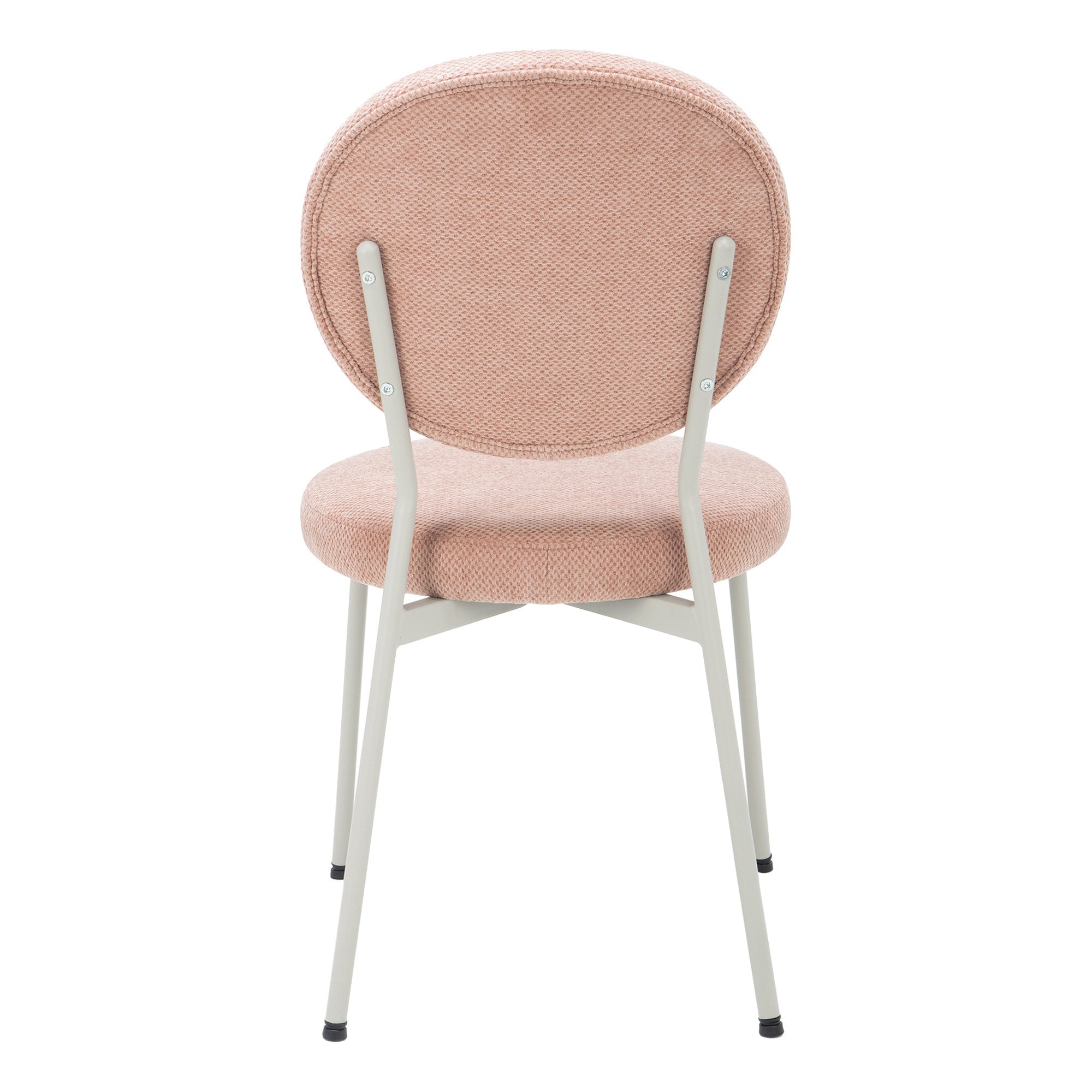 Dora Set of 2 Dining Chairs Pink and Grey