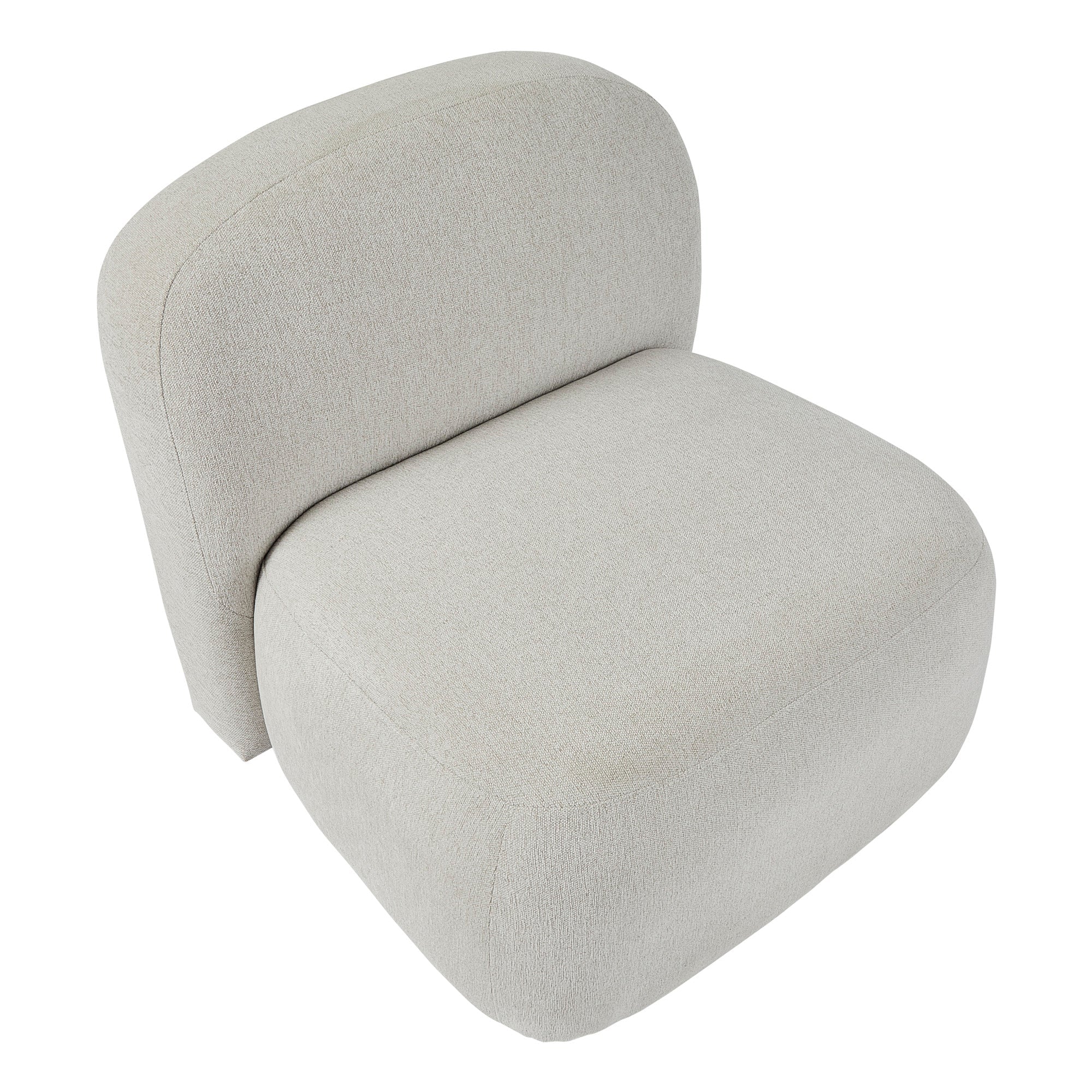 Luca Block Accent Chair Cream (Set of 2)