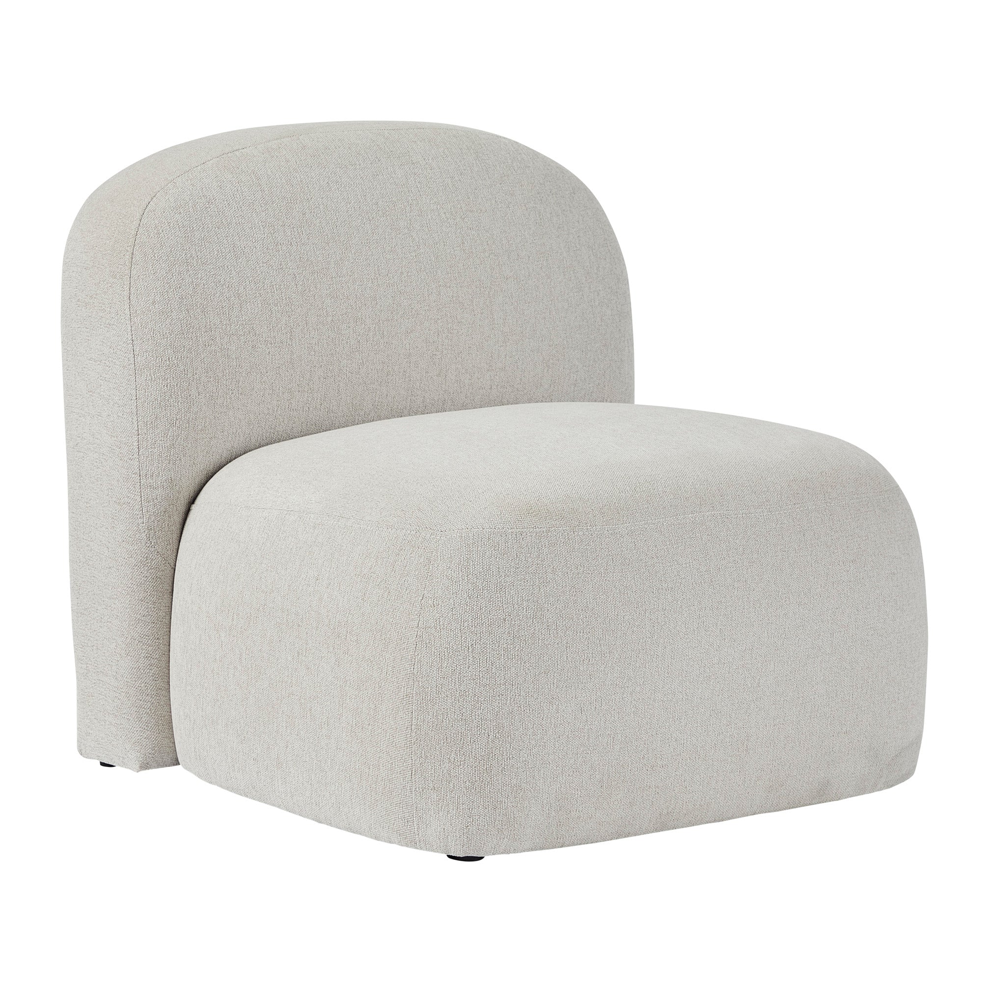 Luca Block Accent Chair Cream