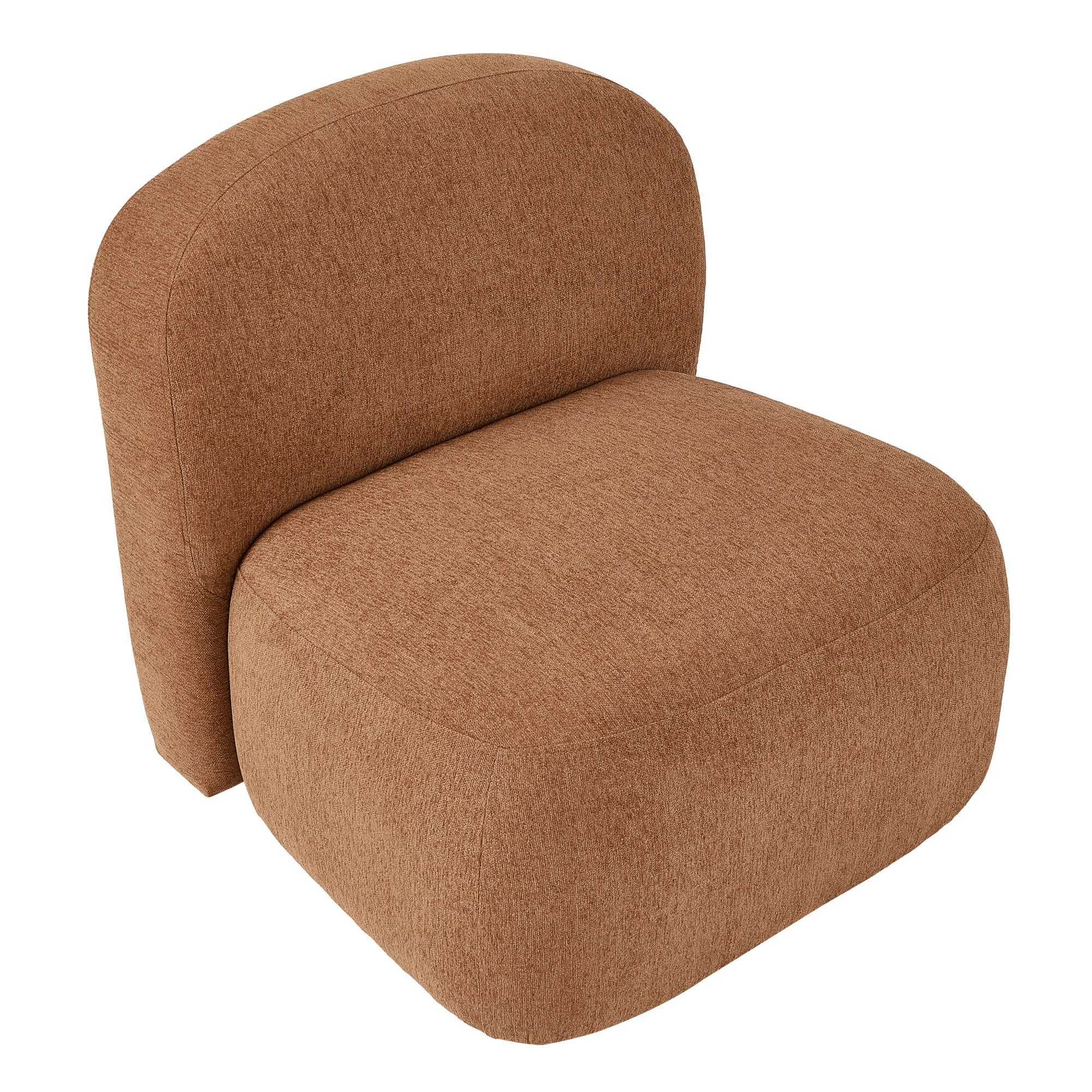 Luca Block Accent Chair Pumpkin