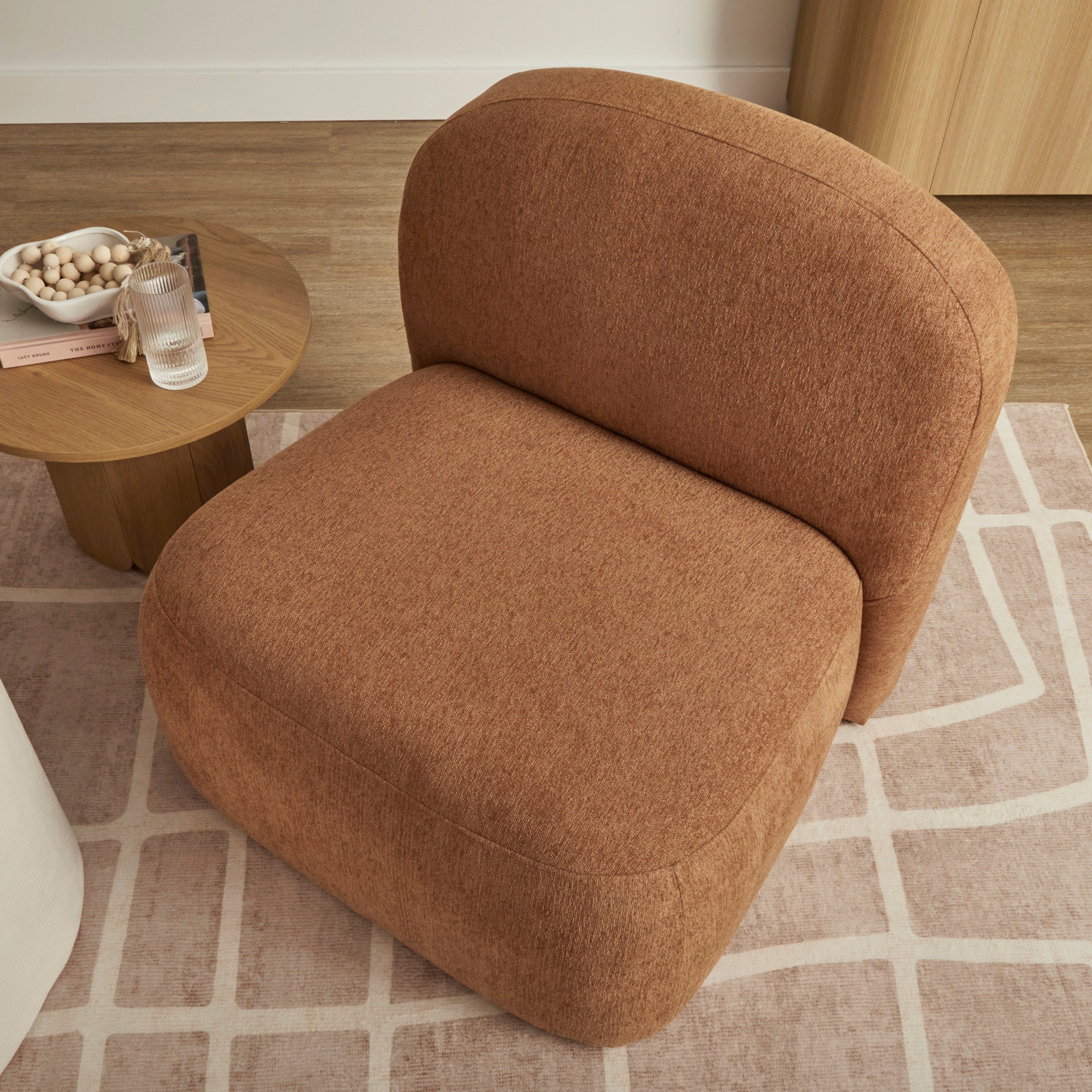 Luca Block Accent Chair Pumpkin (Set of 2)