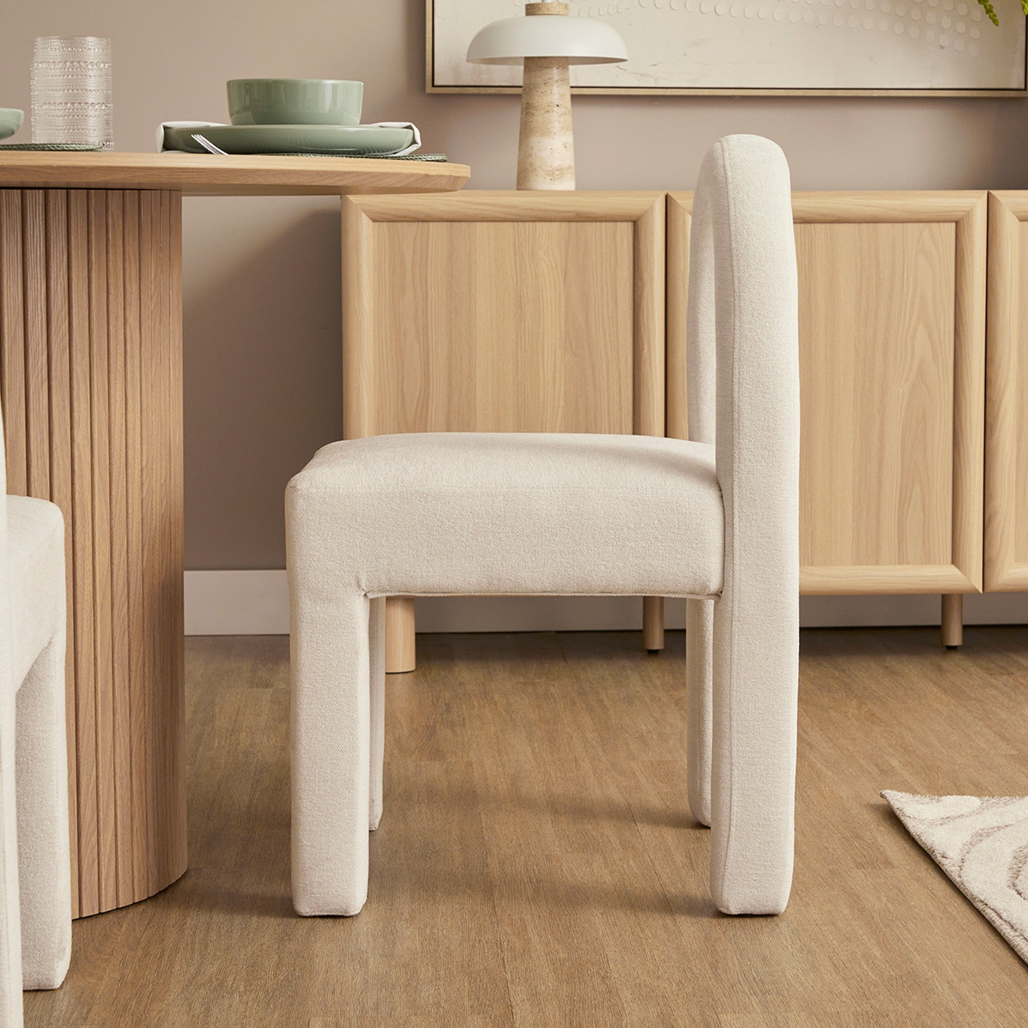 Alexis Set of 2 Dining Chairs Cream