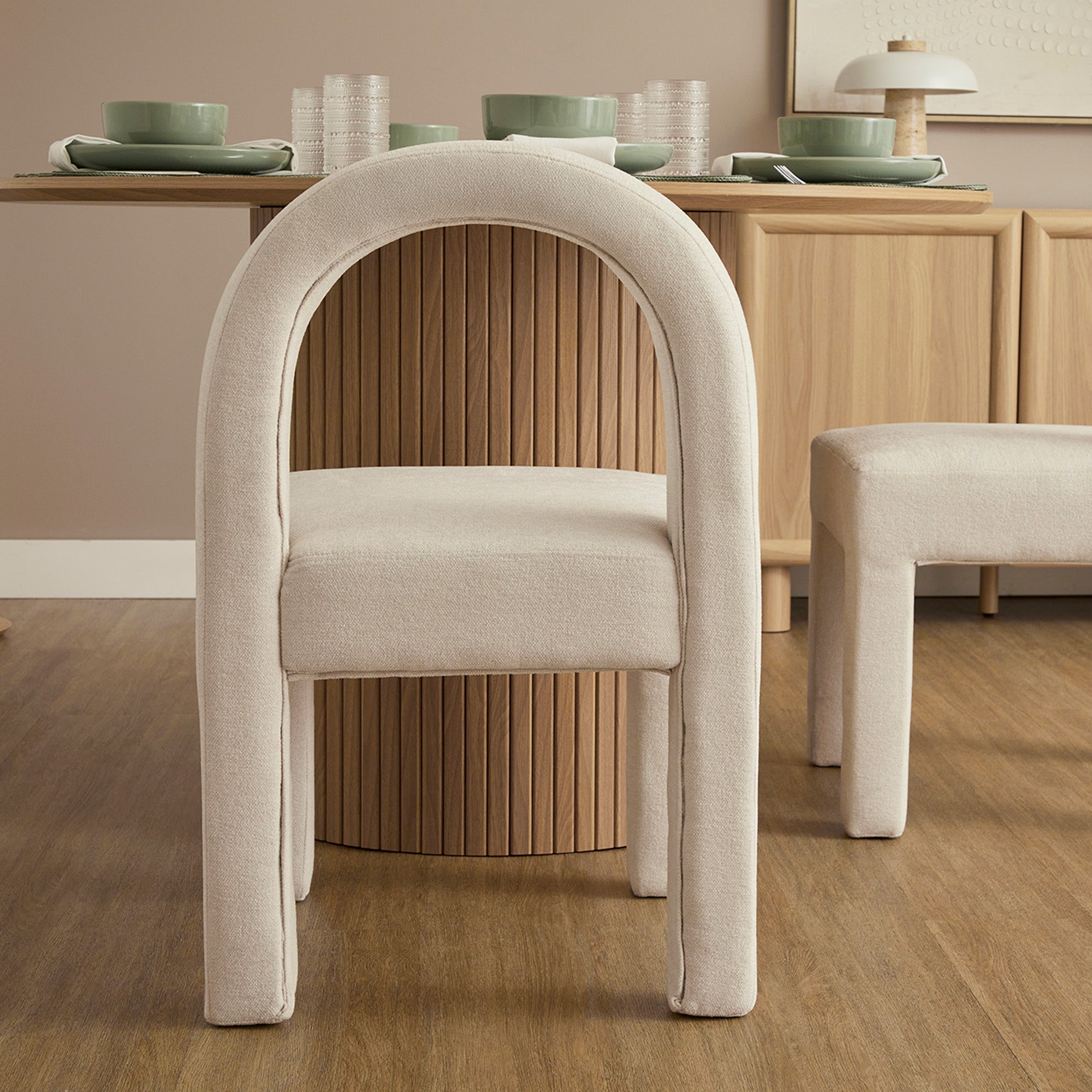 Alexis Set of 2 Dining Chairs Cream