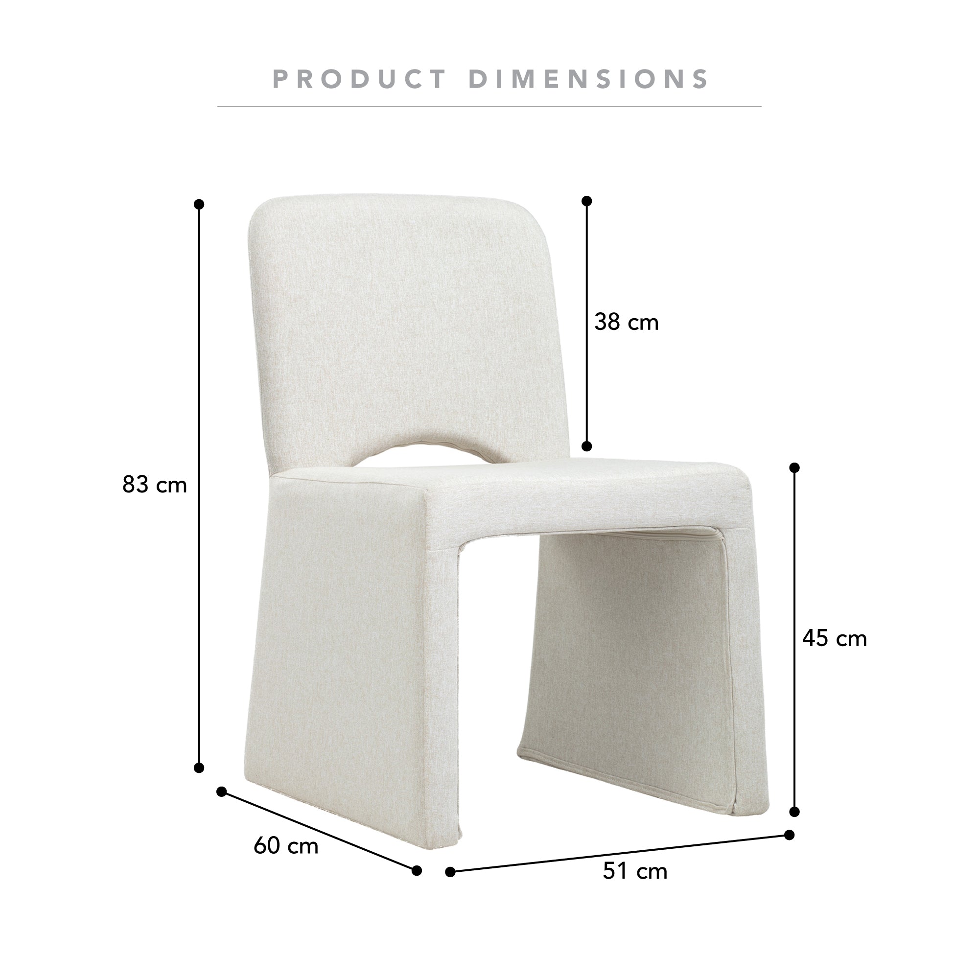 Set of 2 Madrid Dining Chairs Natural