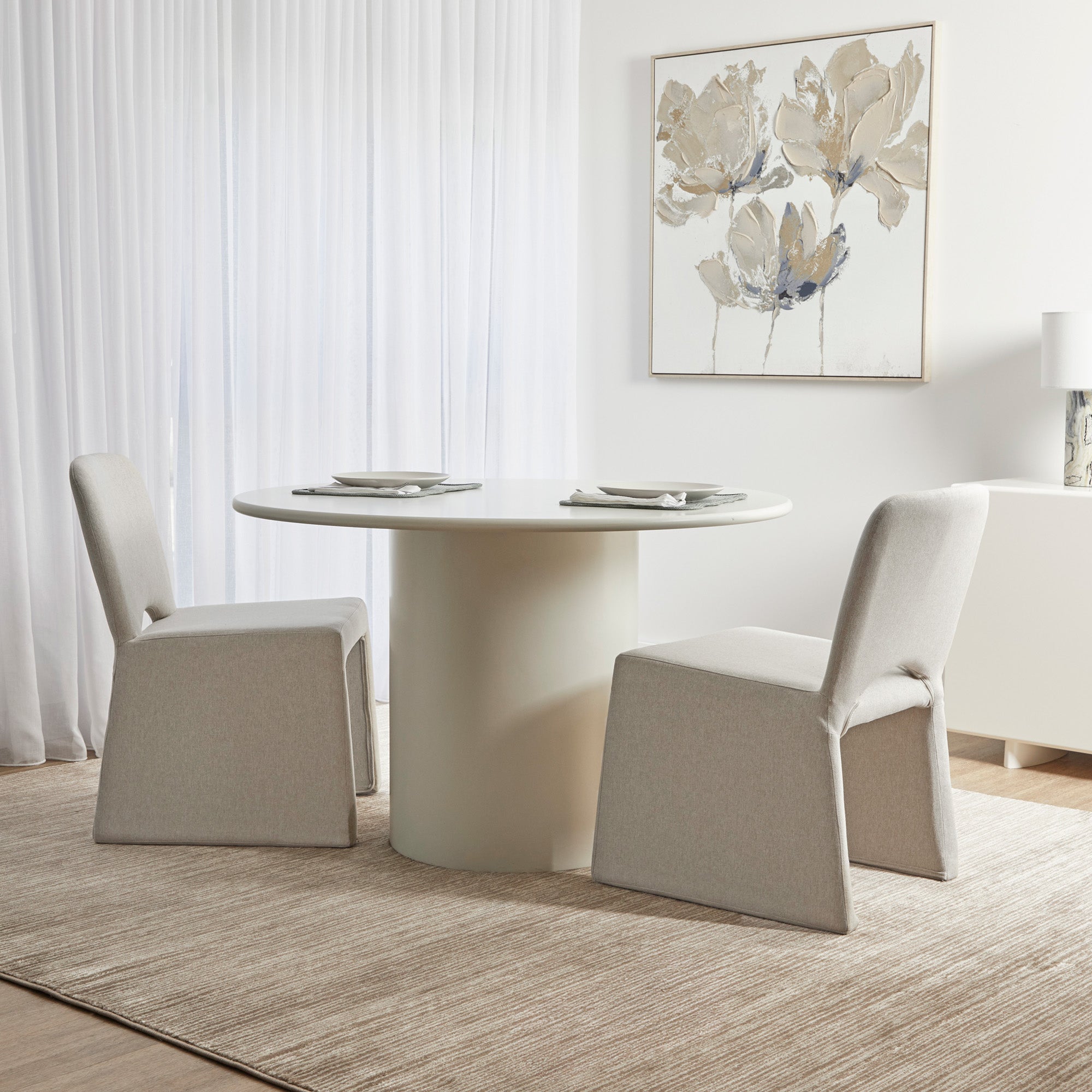 Set of 2 Madrid Dining Chairs Natural