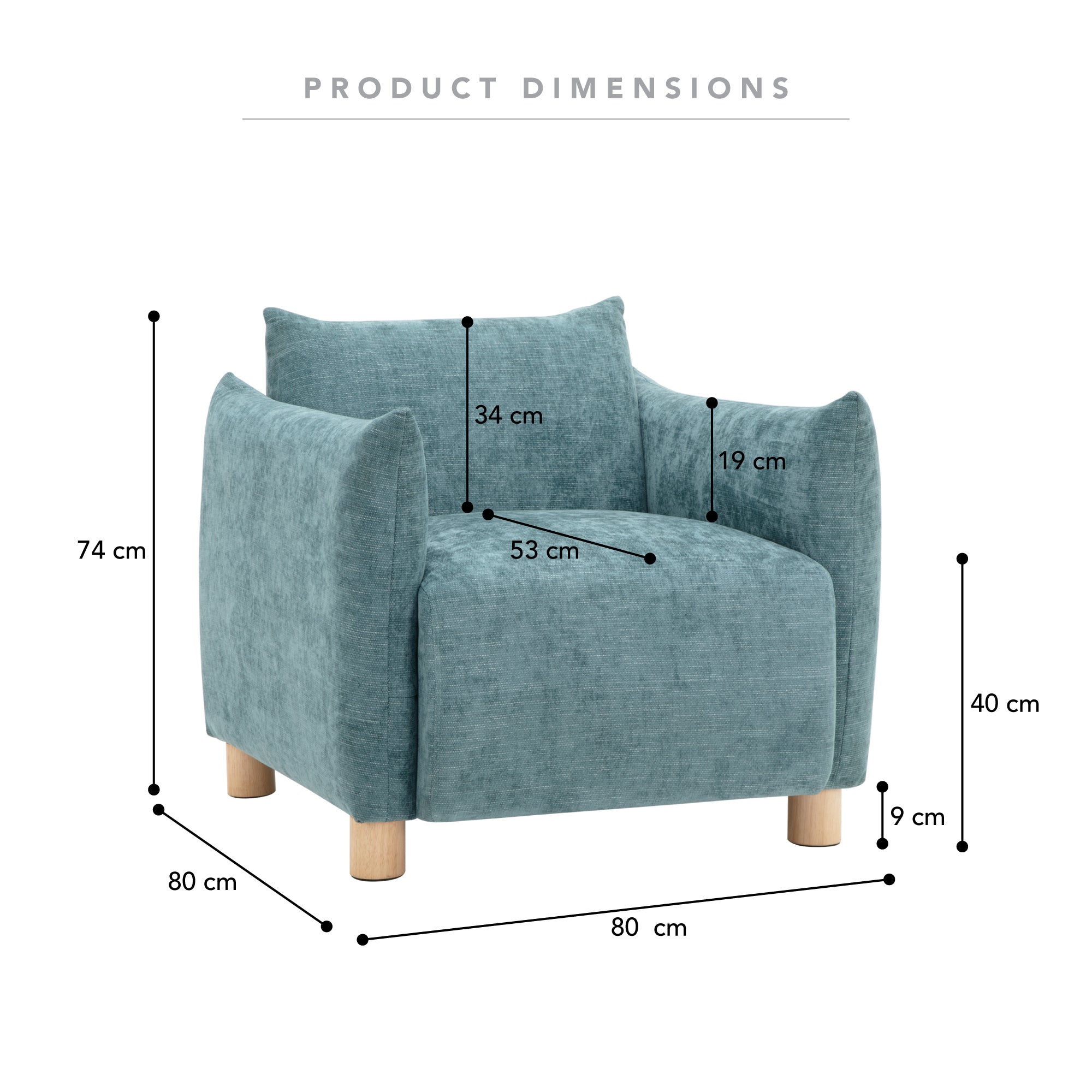 Meadow Armchair Sage (Set of 2)