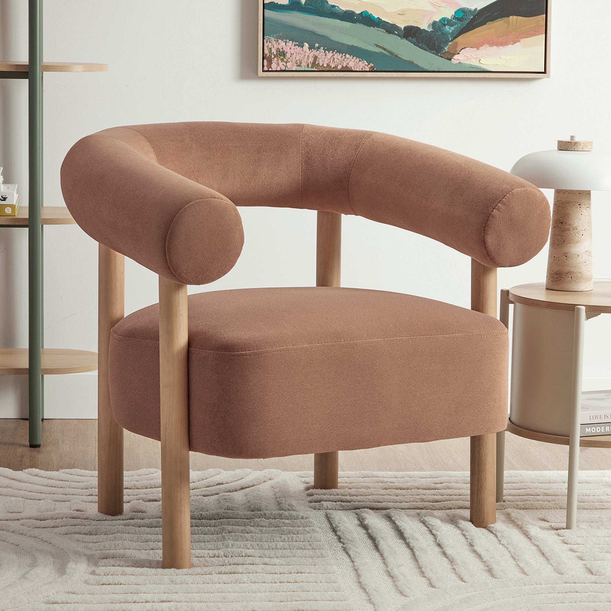 Nadia Armchair Rust (Set of 2)