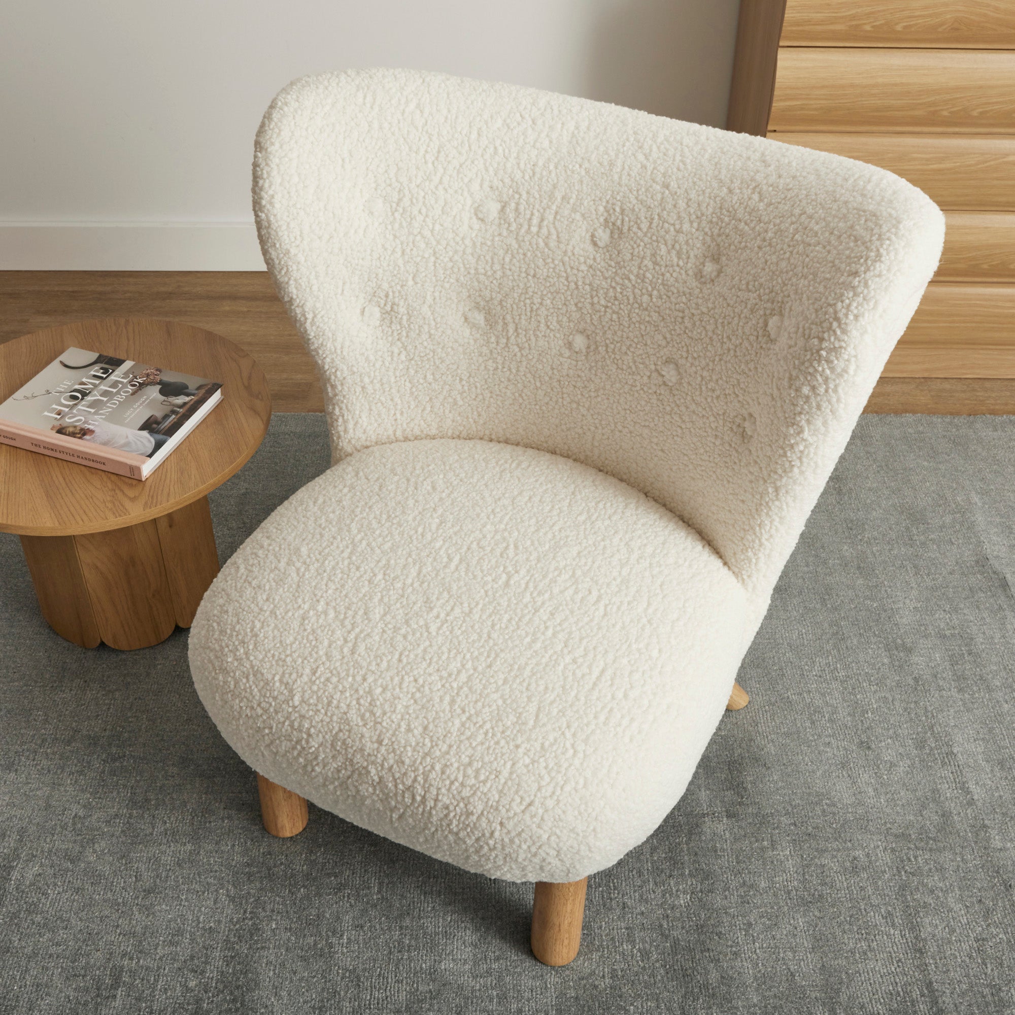 Teddy Accent Chair Cream (Set of 2)