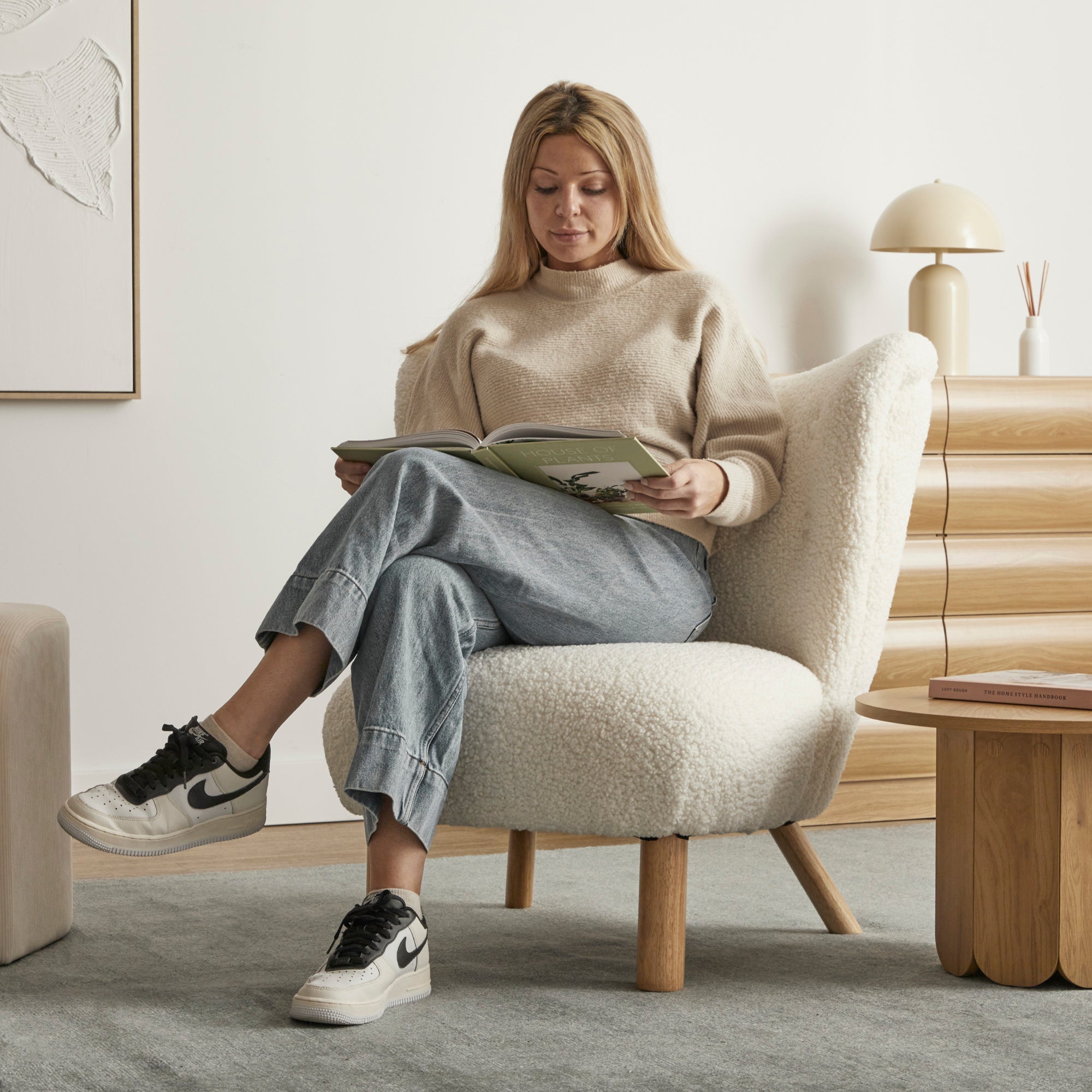 Teddy Accent Chair Cream
