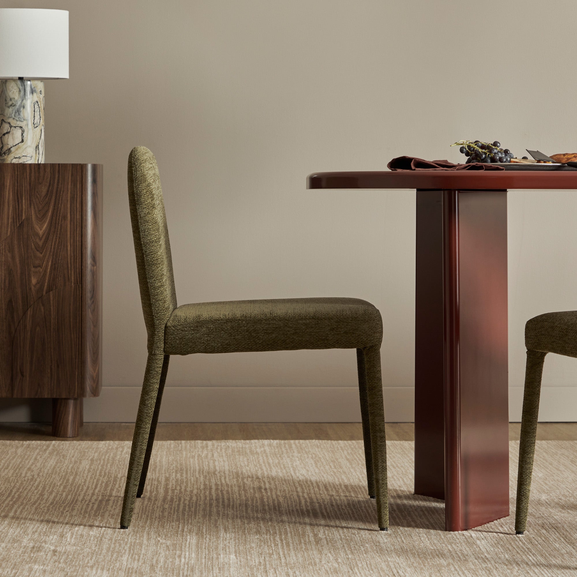 Set of 2 Toledo Dining Chairs Olive