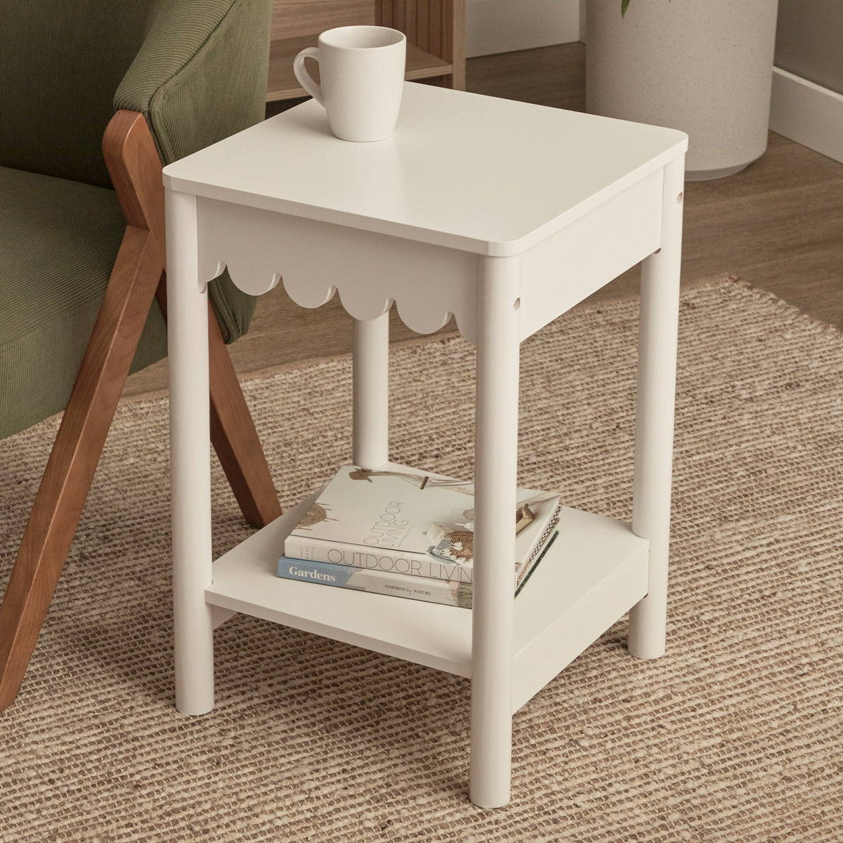 Sally Side Table White