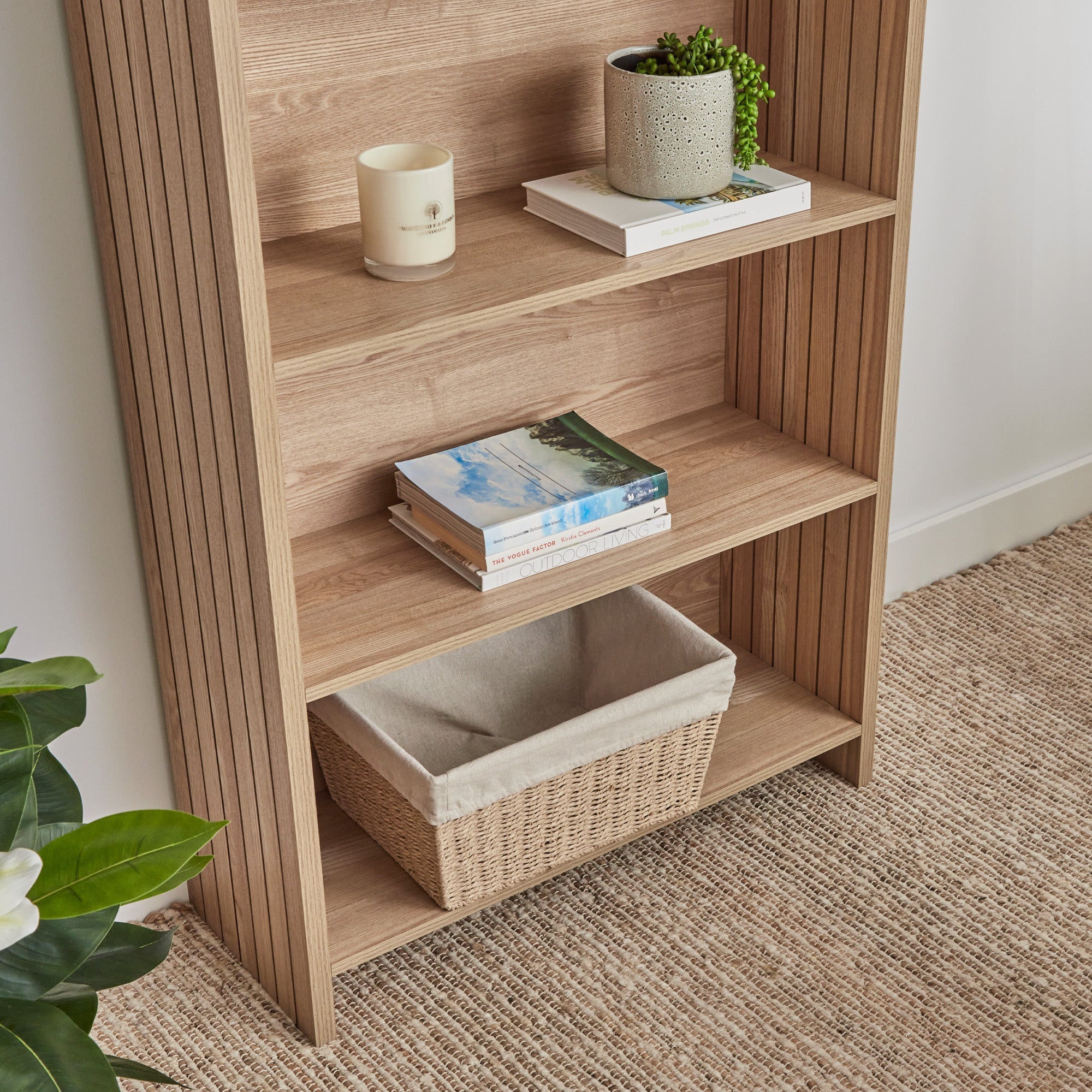Harper 5 Tier Bookshelf Natural