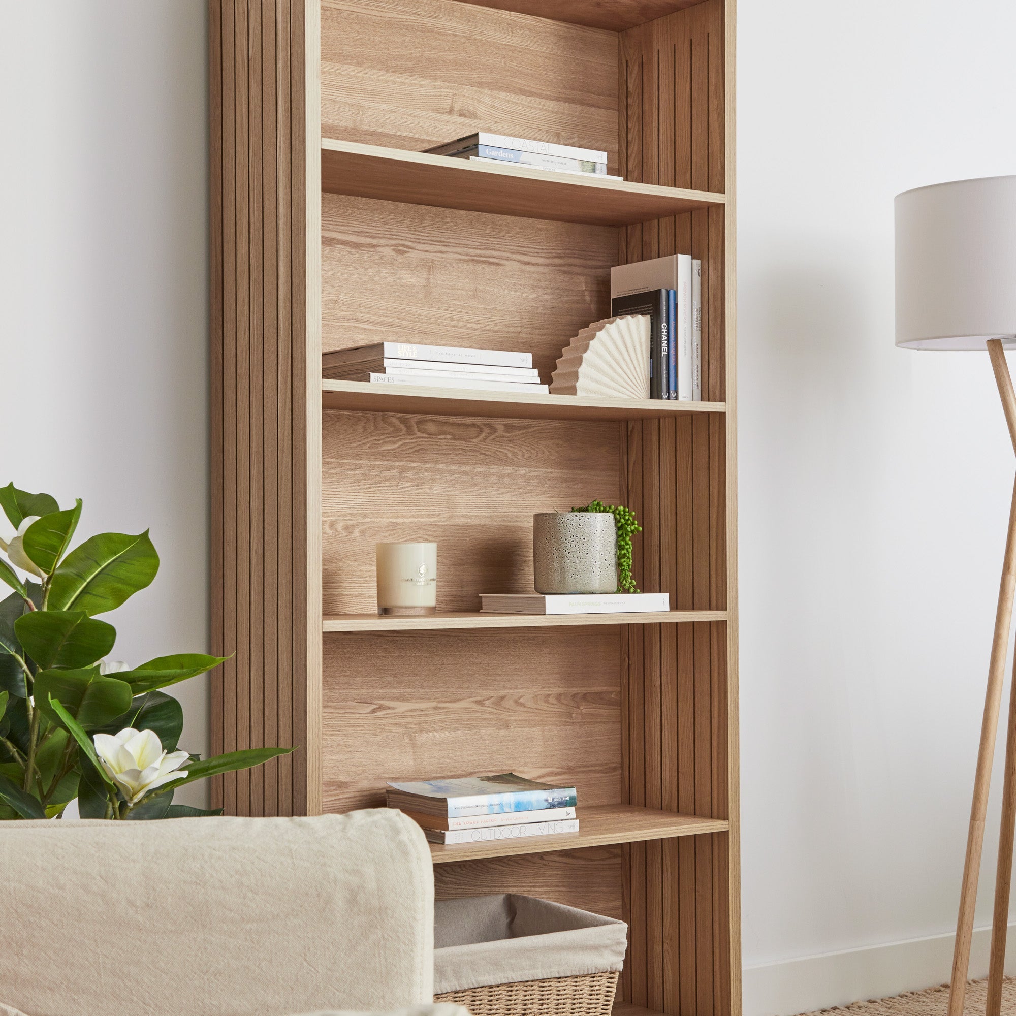 Harper 5 Tier Bookshelf Natural