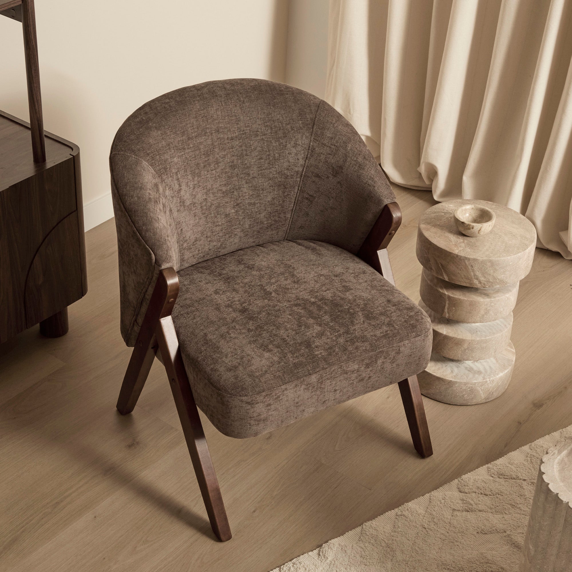 Remy Accent Chair Chocolate