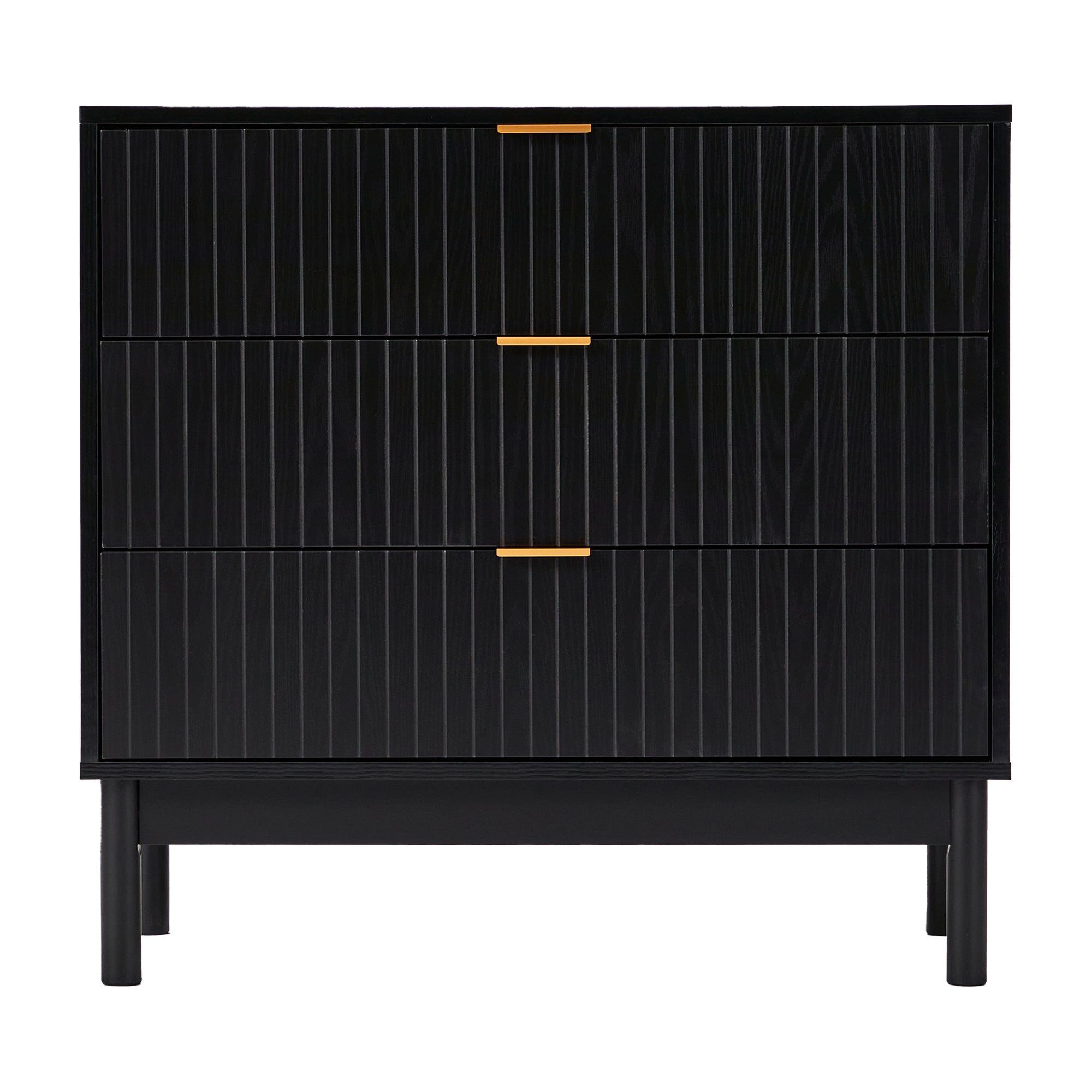 Apia Chest of 3 Drawers Black