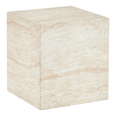 Lucia Travertine Look Side Table