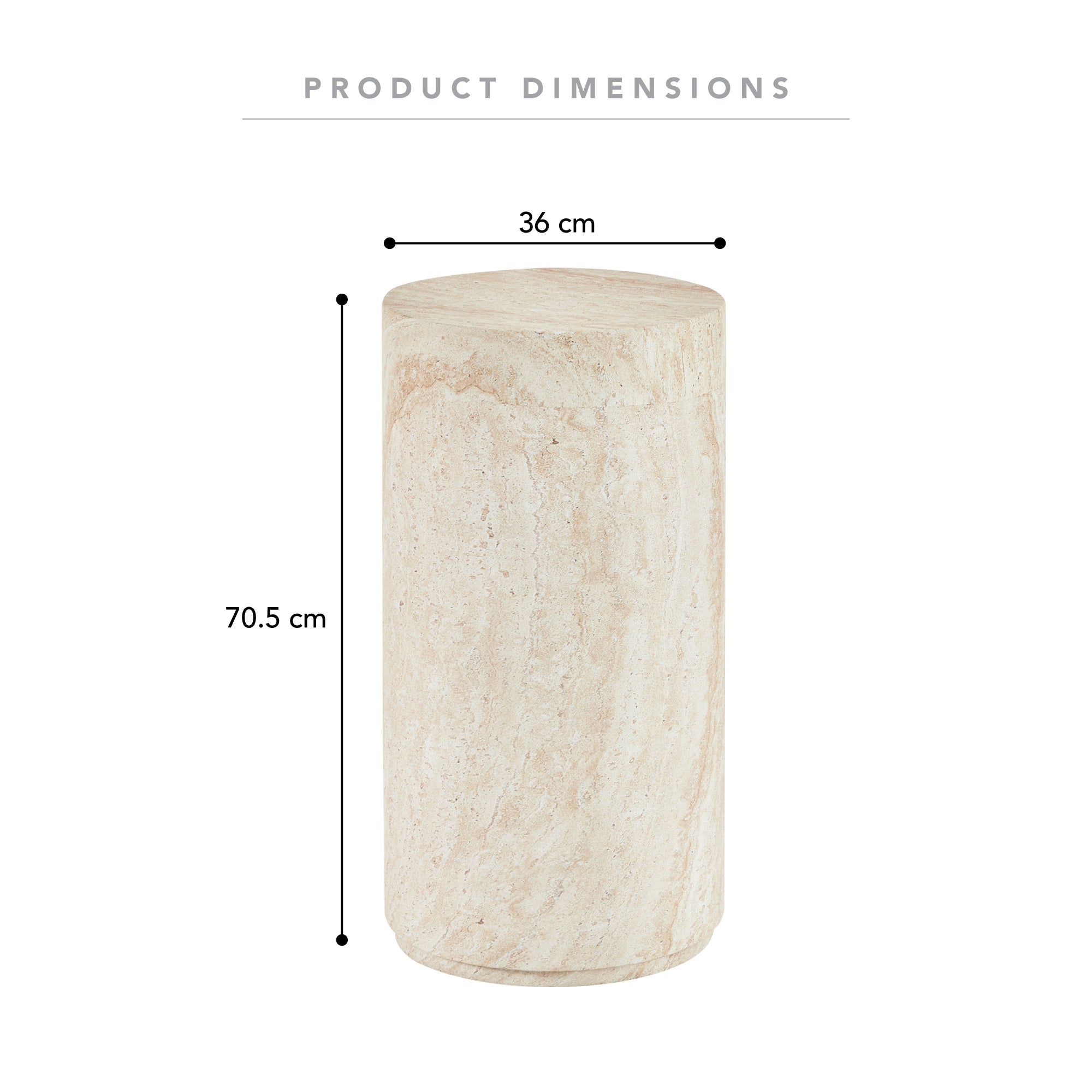 Maria Travertine Look Plinth