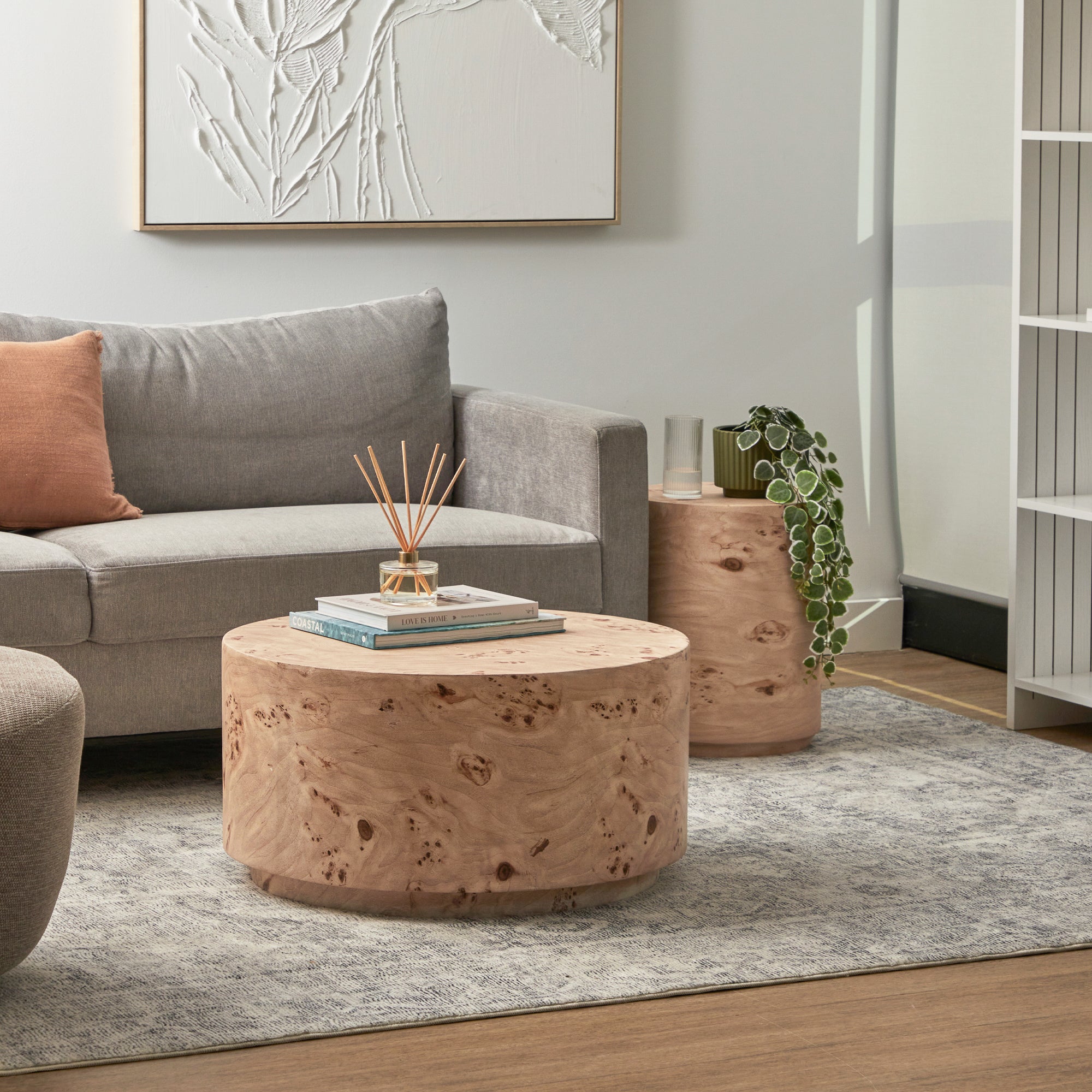 Elena Burl Look Coffee Table