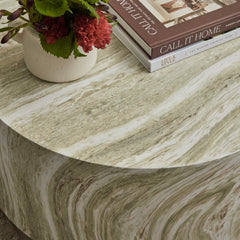 Elena Green Marble Look Coffee Table