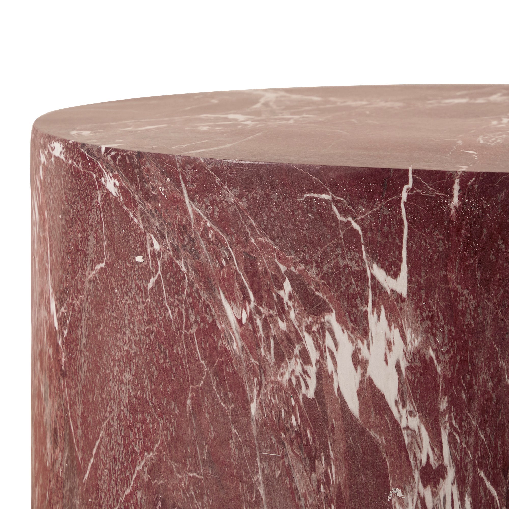 Elena Red Marble Look Coffee Table