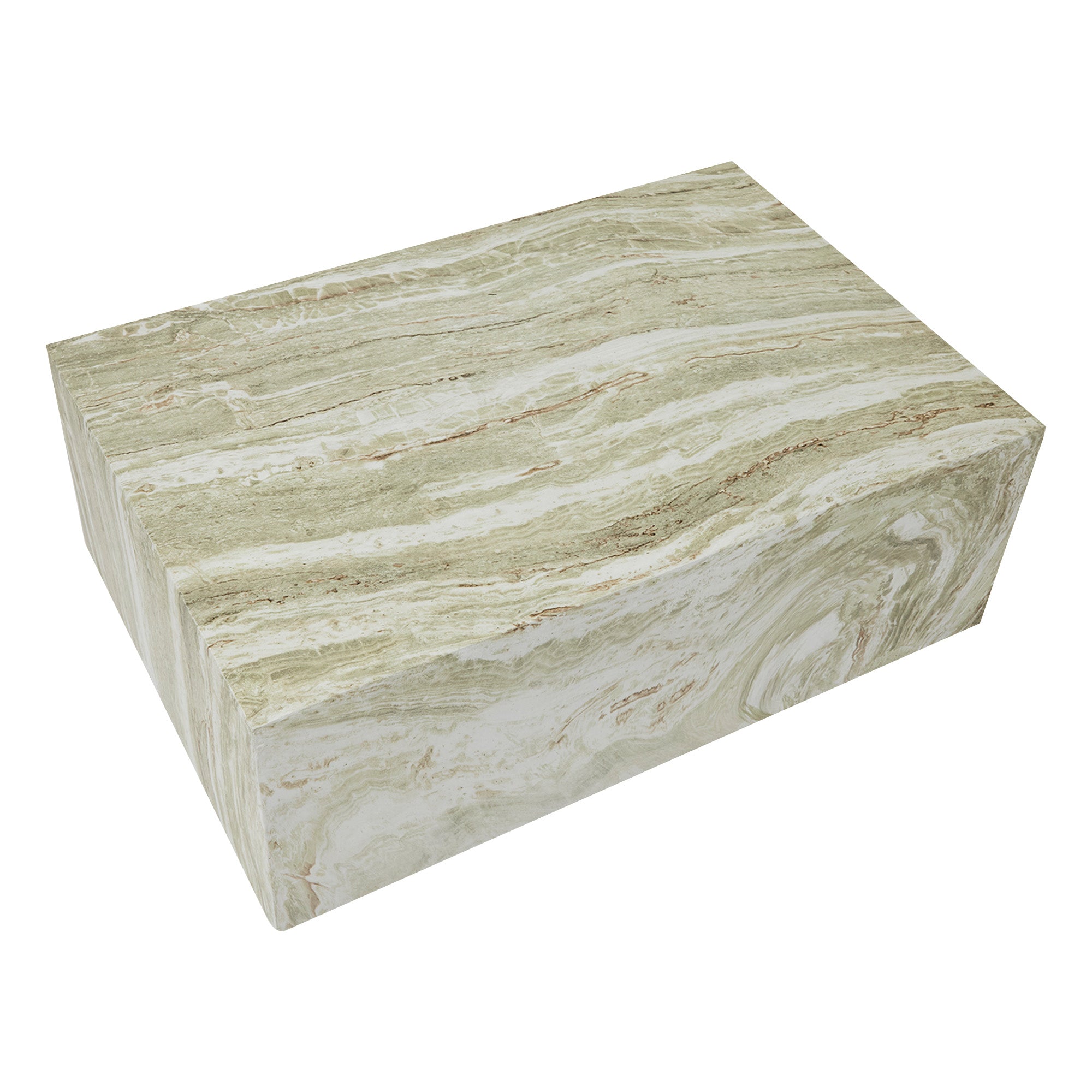 Isla Green Marble Look Coffee Table