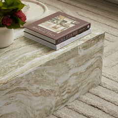 Isla Green Marble Look Coffee Table