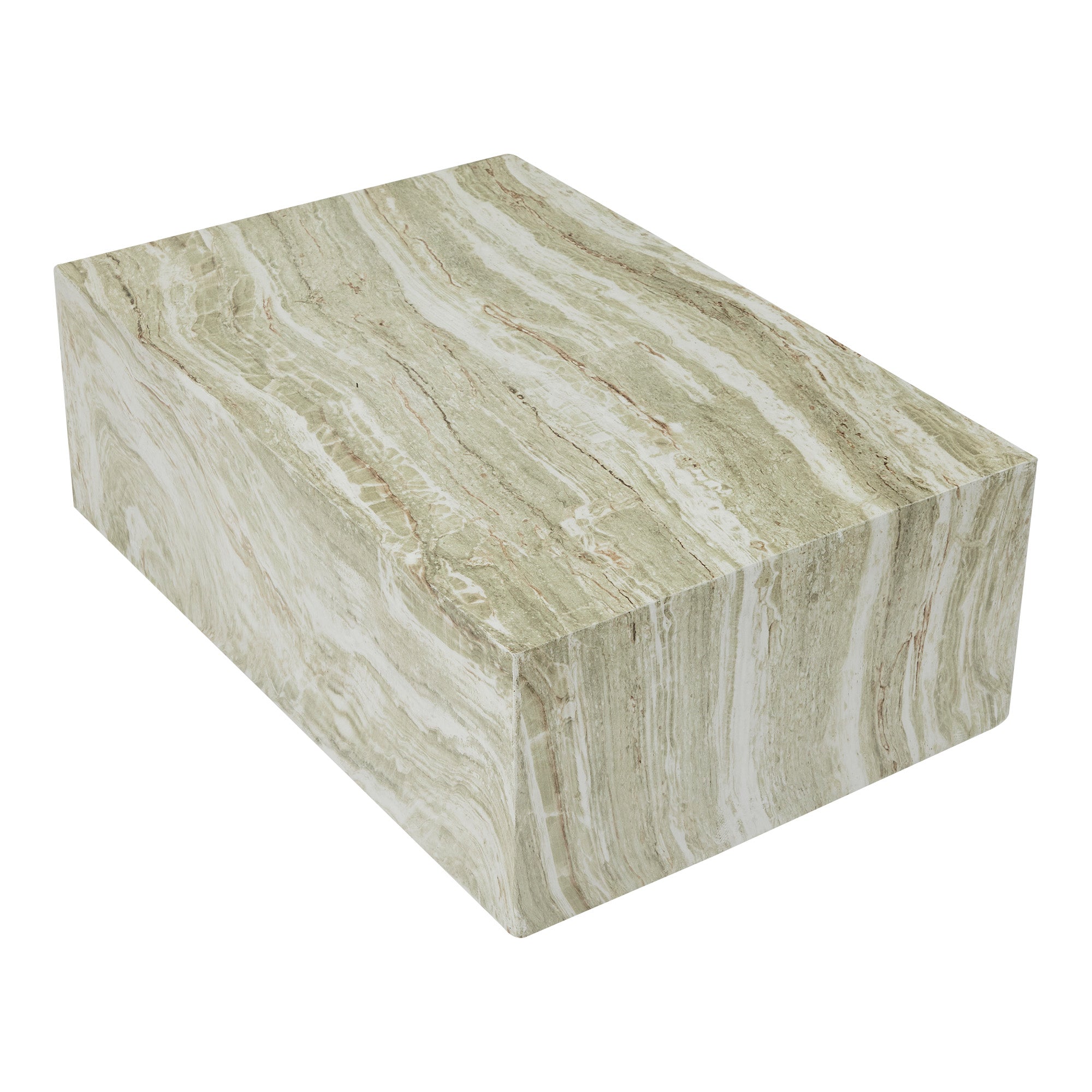 Isla Green Marble Look Coffee Table